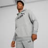 Felpa con cappuccio Essentials con logo grande da uomo, Medium Gray Heather, small