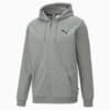 Essentials Small Logo Full-Zip Hoodie Men, Medium Gray Heather-Cat, small-PHL