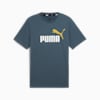 Essentials+ 2 Colour Men's Logo Tee, Gray Skies, small-AUS