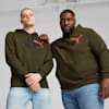Essentials+ Two-Tone Big Logo Men's Hoodie, Dark Olive, small-AUS