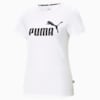 Essentials Logo Tee Women, Puma White, small-THA