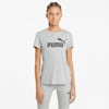 Essentials Logo Tee Women, Light Gray Heather, small-THA