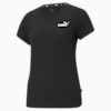 Essentials Small Logo Tee Women, Puma Black, small-PHL