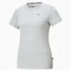 Essentials Small Logo Tee Women, Light Gray Heather-CAT, small-THA