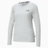 Essentials Long Sleeve Women's Tee, Light Gray Heather, small-SEA