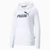 Essentials Logo Hoodie Women, Puma White, small