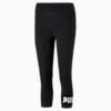 Essentials Logo 3/4 Women's Leggings, Puma Black, small-SEA