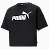 เสื้อยืดผู้หญิง Essentials Logo Cropped, Puma Black, small-THA