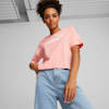 Essentials Logo Cropped Tee Women, Peach Smoothie, small-AUS