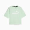 Essentials Logo Cropped Tee Women, Fresh Mint, small-THA