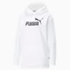 Essentials Logo Elongated Women's Hoodie, Puma White, small-NZL