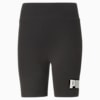 Essentials Logo Women's Short Leggings, Puma Black, small-SEA