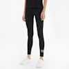 Essentials+ Metallic Women's Leggings, Puma Black-Silver, small-SEA