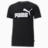 Essentials Logo Boys' Tee, Puma Black, small