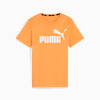 Essentials Logo Boys' Tee, Clementine-PUMA White, small