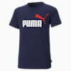 Essentials+ Two-Tone Logo Tee Youth, Peacoat, small-SEA