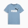 Essentials+ Two-Tone Logo Tee Youth, Zen Blue, small-THA