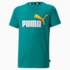 Essentials+ Two-Tone Logo Tee Youth, Deep Aqua, small-SEA