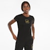 Holiday Women's Tee, Puma Black-Gold, small-SEA