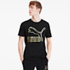 Classics Men's Logo Tee, Puma Black-gold, small-SEA