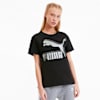 Classics Logo Women's Tee, Puma Black-metallic, small-SEA