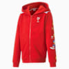 PUMA x SONIC Hooded Boys' Sweat Jacket, High Risk Red, small-SEA