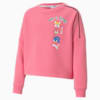 PUMA x SONIC Girls' Sweater, Bubblegum, small-SEA