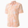 Palms Men's Golf Shirt, Cantaloupe, small-SEA