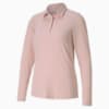 Harmony Long Sleeve Women's Golf Polo Shirt, Peachskin Heather, small-SEA