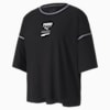 PUMA Recheck Pack Graphic Short Sleeve Women's Tee, Cotton Black, small-SEA