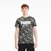 PUMA All Over Printed Tee, Cotton Black-AOP, small-SEA