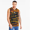 Tie Dye All-Over Printed Men's Tank Top, Cotton Black-AOP, small-SEA
