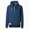 Tear Drop Men's Basketball Hoodie, Dark Denim, small-SEA