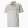 MATTR Hazard Men's Golf Polo Shirt, High Rise Heather-Zinfandel, small-SEA