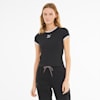 Classics Women's Fitted Tee, Puma Black-White, small-SEA