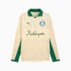 KIDSUPER x SE PALMEIRAS Men's Long Sleeve Retro Shirt, Creamy Vanilla-Vine, small-AUS