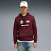 Felpa con cappuccio in pile BMW M Motorsport da uomo, Ruby Shimmer, small
