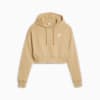 Classics Women's Cropped Hoodie, Sand Dune, small-PHL