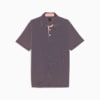 Mattr Gold Tucker Men's Golf Polo, Navy Blazer-Fiery Pink, small-PHL