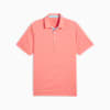 Mattr Gold Tucker Men's Golf Polo, Melon Punch-Zen Blue, small-AUS