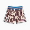 Clyde's Closet Men's Basketball Shorts, Sand Dune-Chestnut Brown-AOP, small-PHL