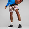 Clyde's Closet Men's Basketball Shorts, Sand Dune-Chestnut Brown-AOP, small-PHL