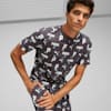 PUMA x THE SMURFS Tee, Dark Coal-AOP, small-SEA