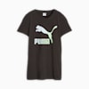 Classics Logo Infill Women's Tee, PUMA Black-beach days, small-PHL