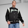 PUMA TEAM Varsity Jacket, PUMA Black, small-THA