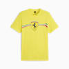 Scuderia Ferrari Race Big Shield Men's Motorsport Heritage Tee, Speed Yellow, small-PHL