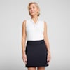 CLOUDSPUN Piped Sleeveless Women's Golf Polo, White Glow, small-AUS