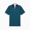 PUMA x Arnold Palmer Checkered Men's Polo, Cold Green-Deep Navy, small-PHL