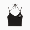 CLASSICS Women's Ribbed Crop Top, PUMA Black, small-AUS