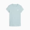 เสื้อยืดผู้หญิงเข้ารูปปลายจั๊ม CLASSICS, Turquoise Surf, small-THA